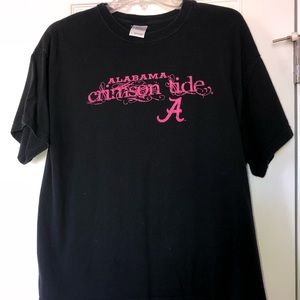 Pink and black Alabama Crimson Tide T-shirt